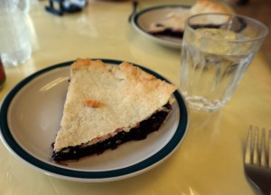 Blueberry pie at Norleens