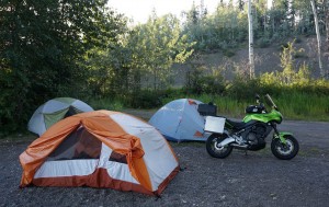 Camping on Francois Lake