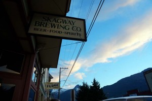Dinner at the Skagway Brewing Company.